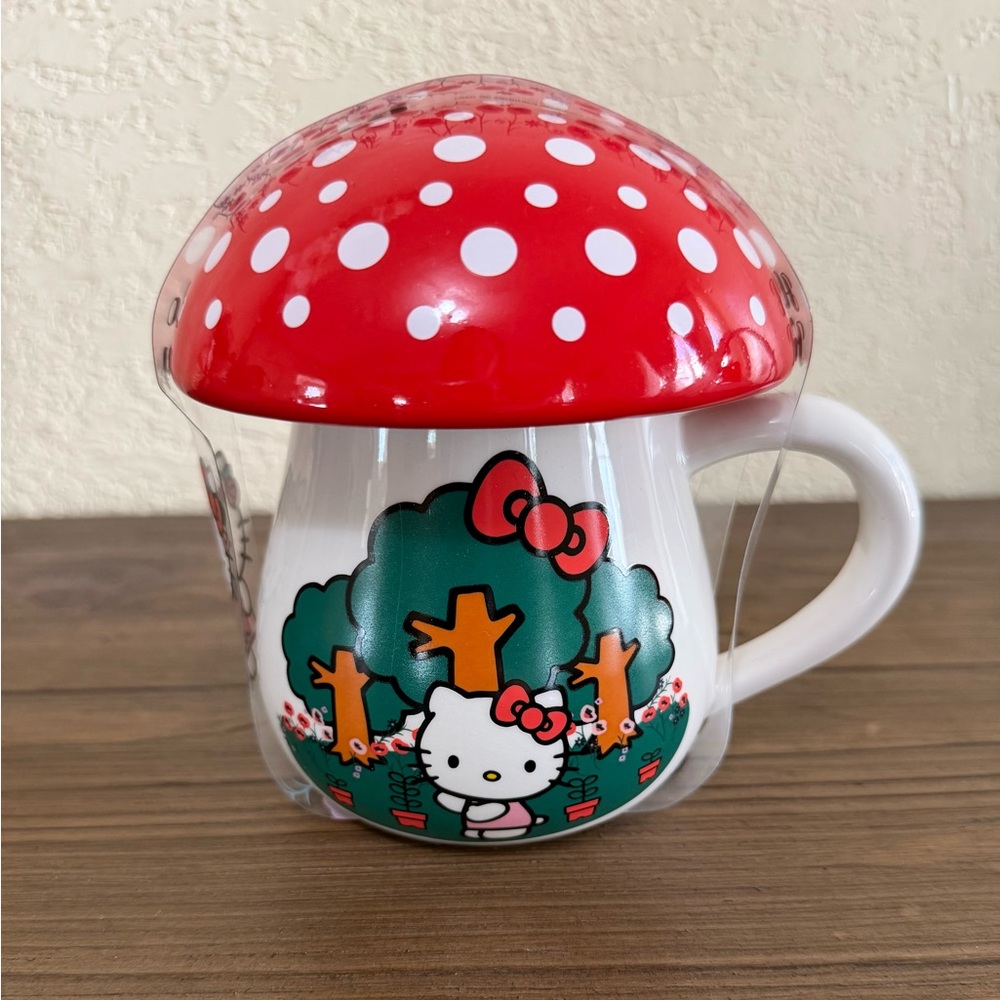 Hello Kitty Red and White Mushroom Mug